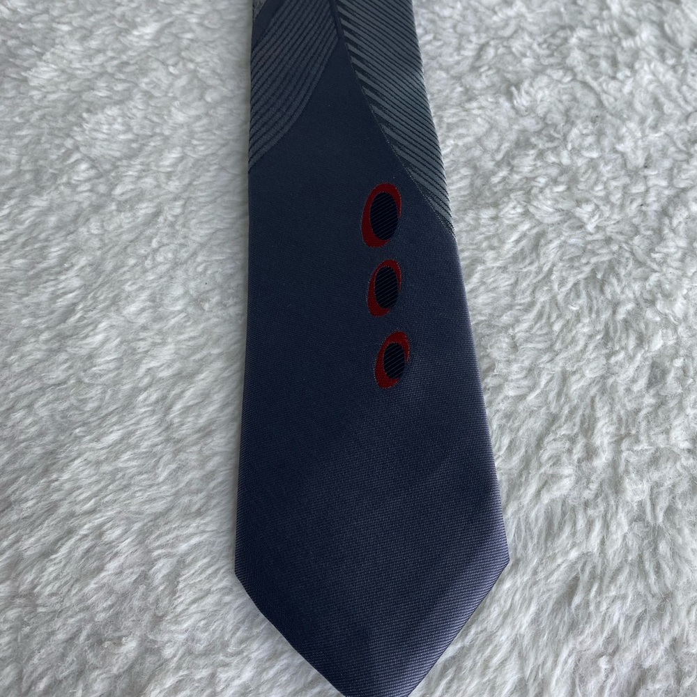 Elan men’s vintage skinny tie artsy art to wear gray multicolored